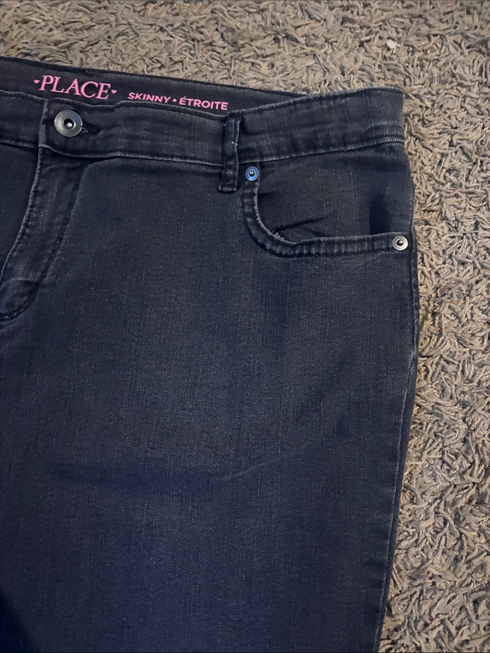 The Place (The Children’s Place) Women's Dark Charcoal Skinny Jeans Jun 20 plus - Picture 3 of 6